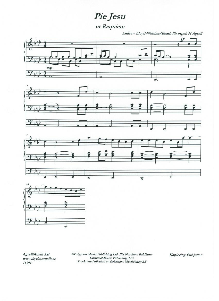 Pie Jesu A LloydWebber